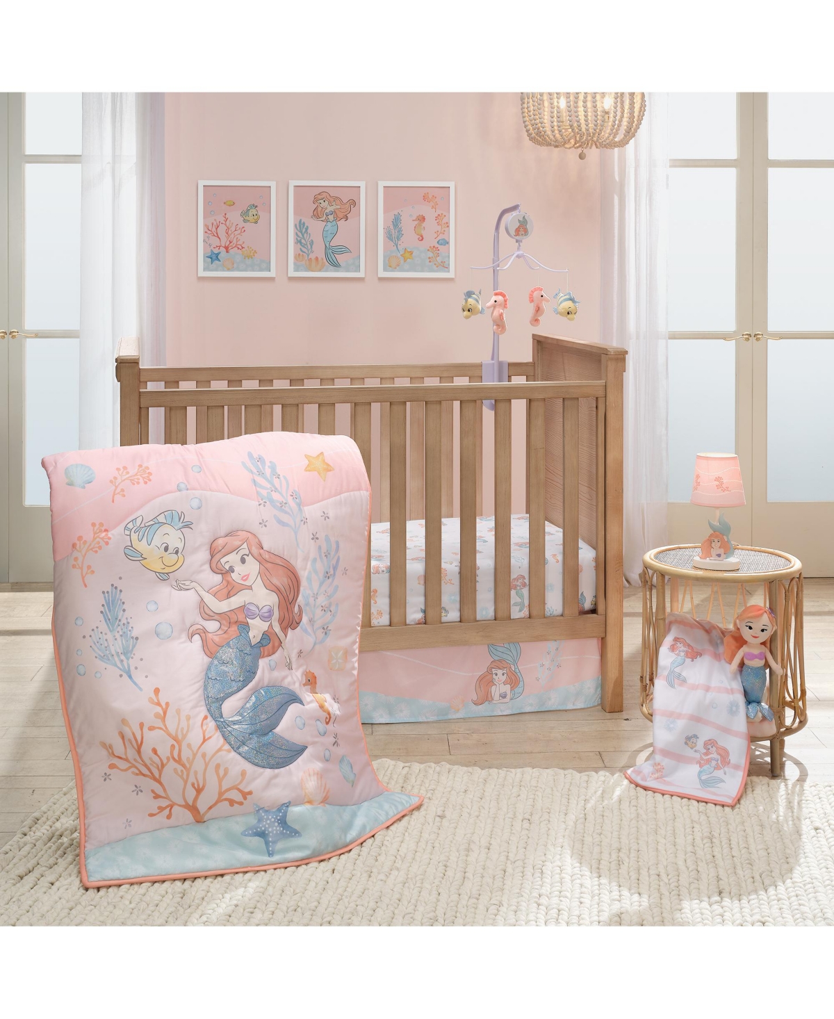 Bedtime Originals Disney Baby The Little MermaidBaby Blanket - Ariel - White