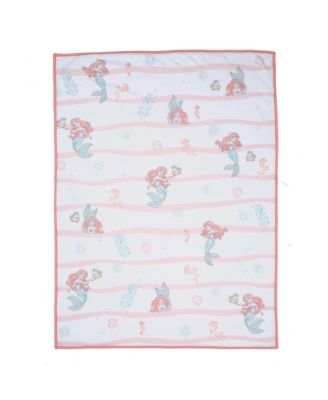 Disney Baby The Little Mermaid White Baby Blanket - Ariel