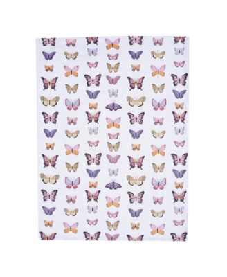 Butterfly Dreams Ultra-Soft Fleece/Faux Shearling Baby Blanket