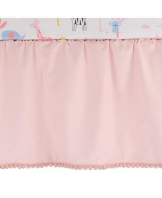 Snuggle Jungle Pastel Safari Cotton Jersey 5-Piece Crib Bedding Set