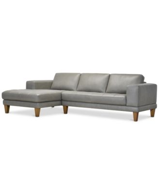 Niebee 2-Pc. Leather Sectional, Created for Macy's