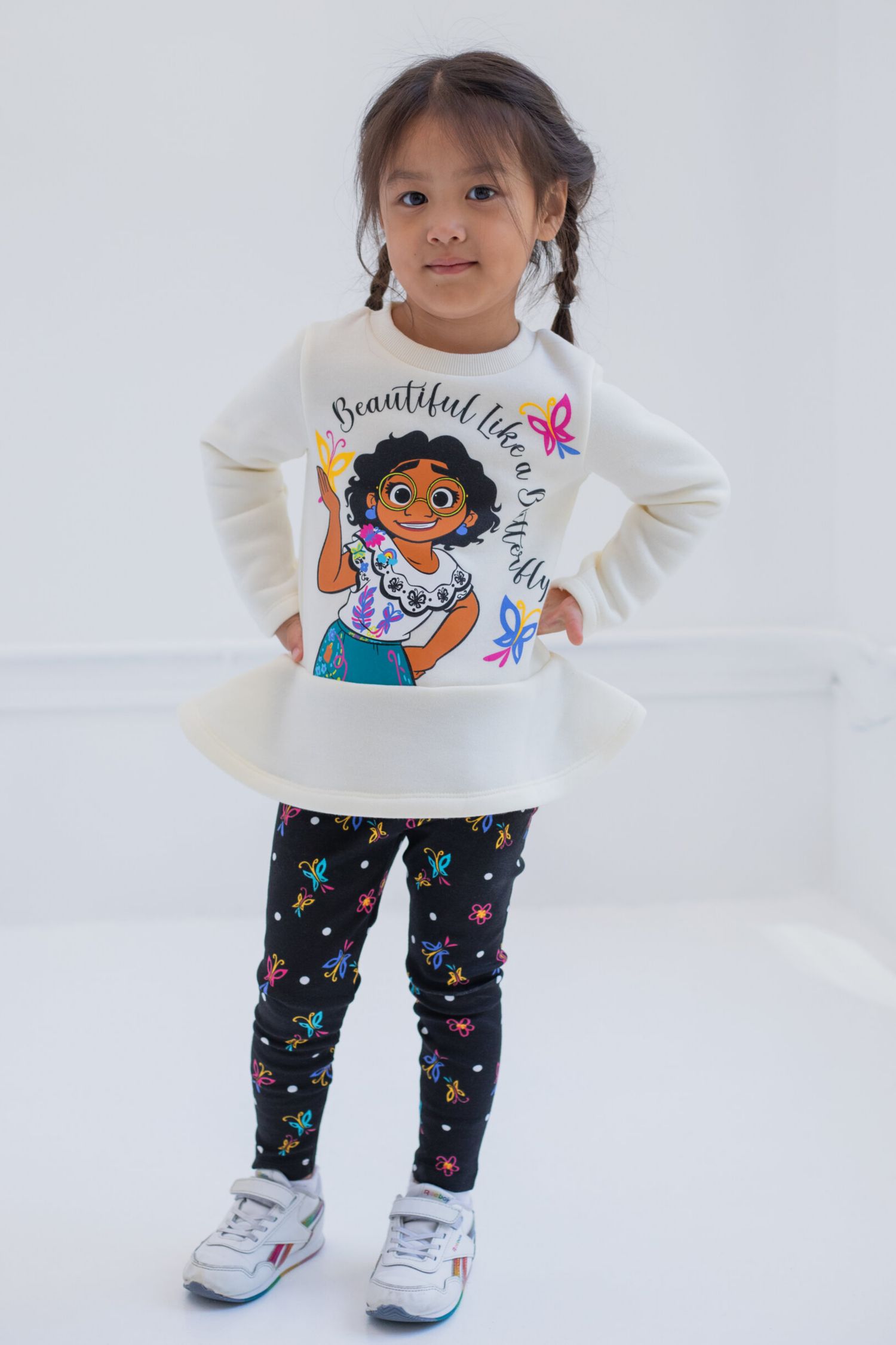 Girls Pullover Fleece Sweatshirt and Leggings Outfit Set