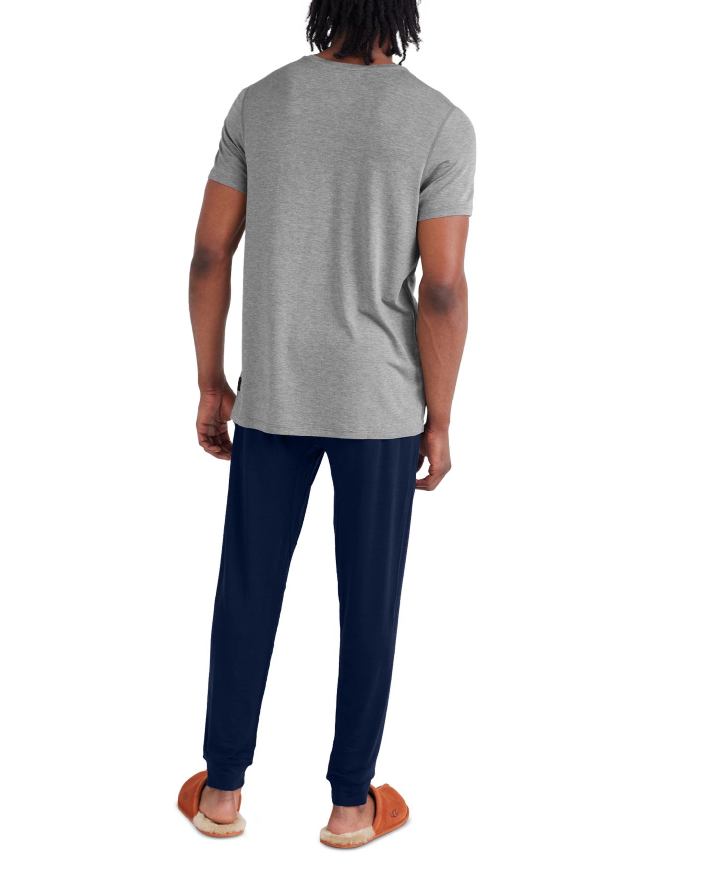 Мужская футболка SAXX Snooze Relaxed-Fit Heathered Sleep T-Shirt, цвет: Тёмный джинсовый — фото 4