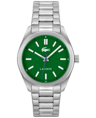 Lacoste Men s Monceau Silver Stainless Steel Bracelet Watch 41mm Macy s