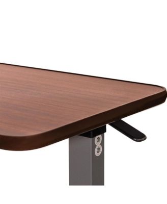 Adjustable Lap Desk with Tilt Top and Locking Wheels