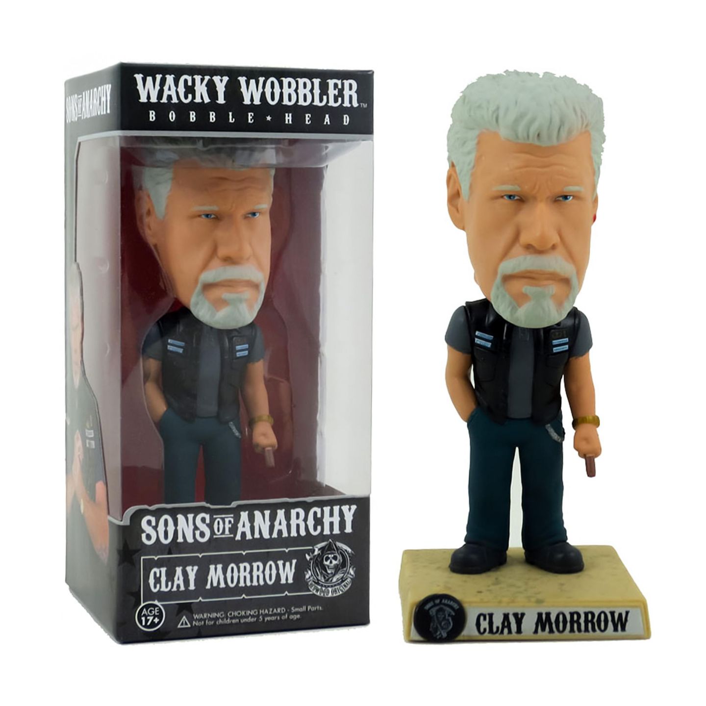 Детские фигурки Funko Sons Of Anarchy Clay Morrow Wacky Wobbler Bobble Head, цвет: Open Miscellaneous — фото 1