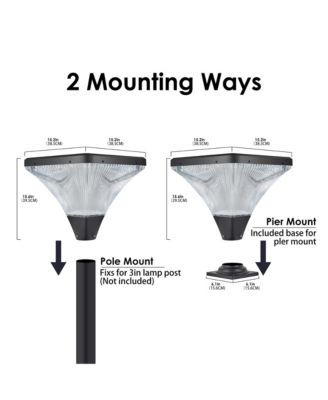 Streamdale Solar Street Lamp Cap with Base