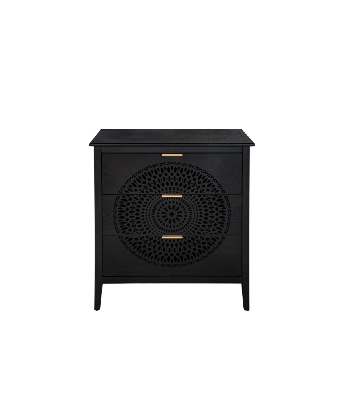 Simplie Fun Carved Wood Dresser with Storage