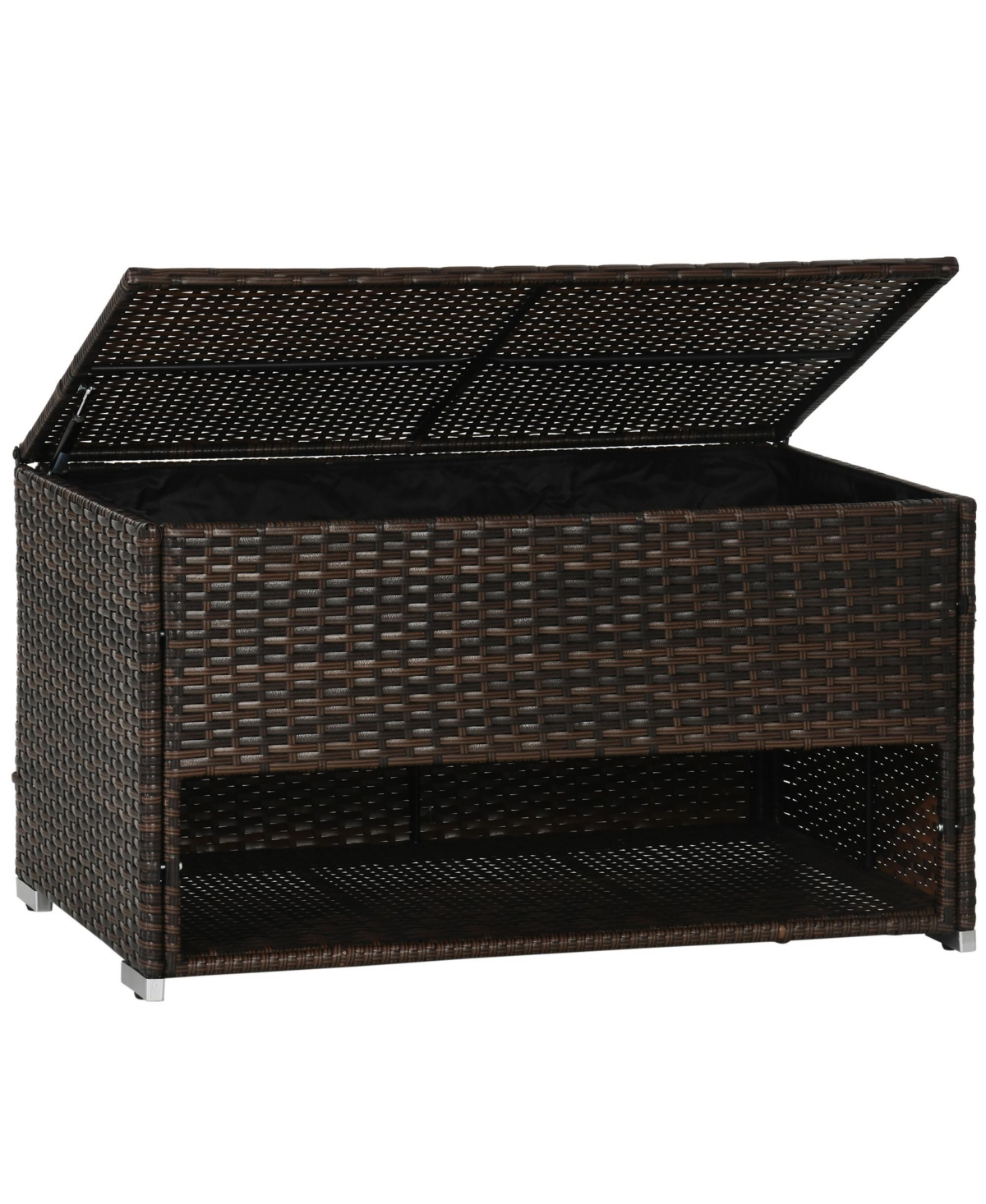 Streamdale Furniture Outdoor Deck Box & Shoe Storage with Liner for Cushions, Toys, Tools
