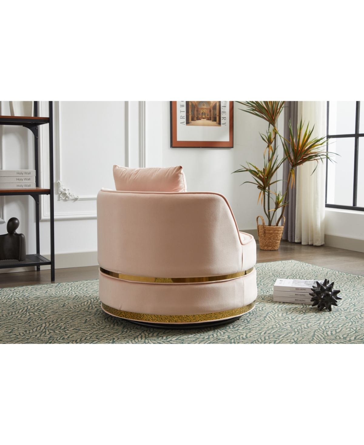 Streamdale Furniture Swivel Chair, 360 Swivel Accent Chair, Barrel Chair for Living Room Bedroom