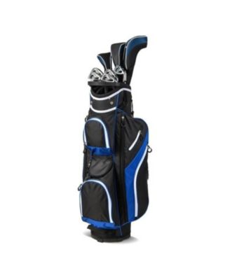 Golf Cart Bag with 14 Way Top Dividers-Blue