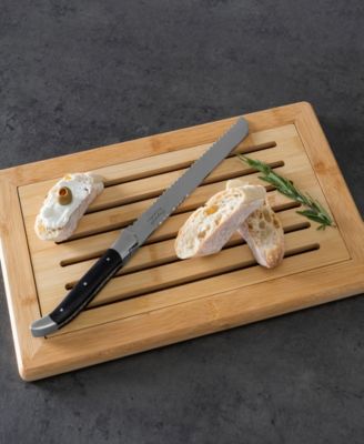 Laguiole 2 Piece Pakkawood Bread Knife with Bread Board