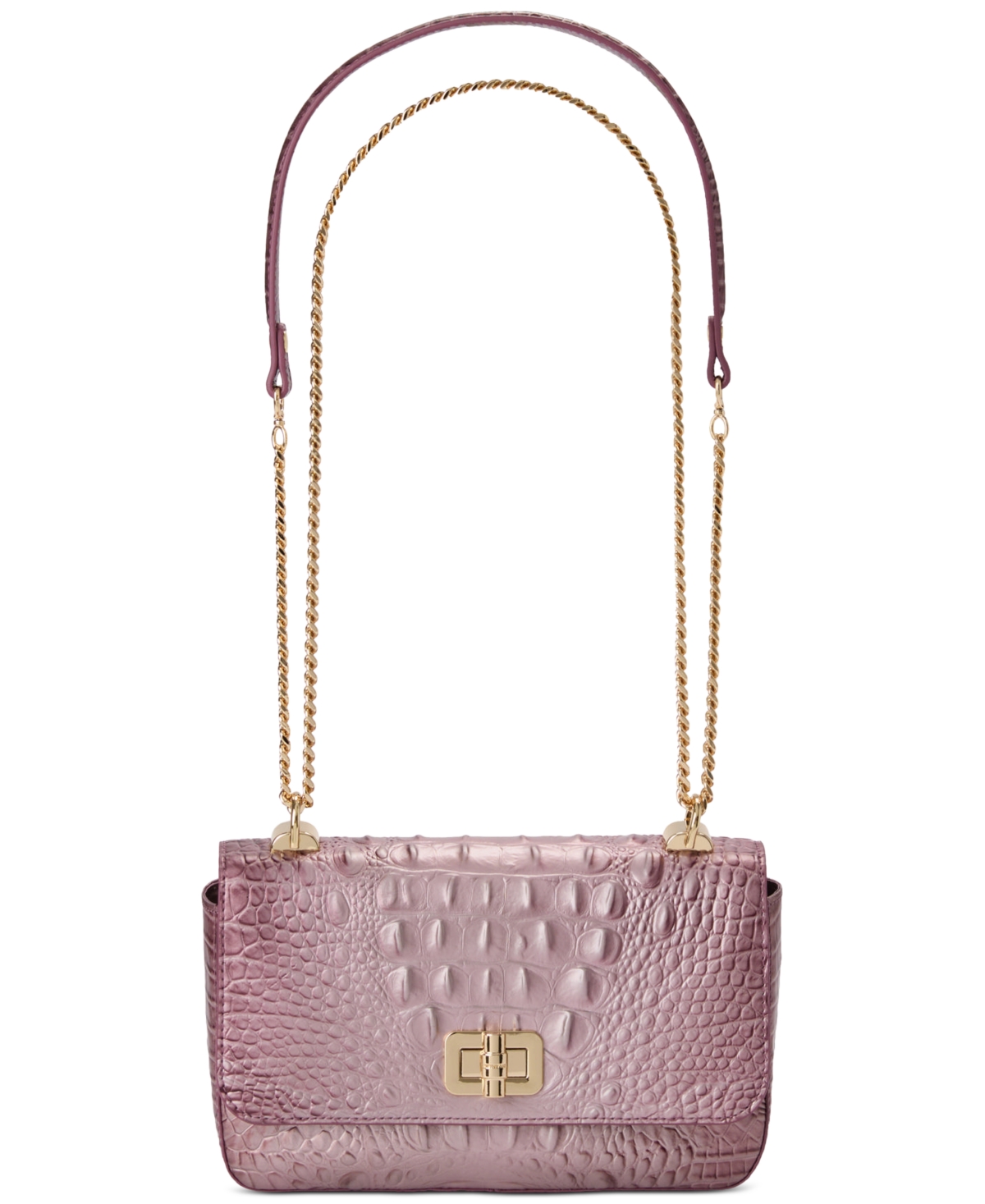 Brahmin Rosa Melbourne Embossed Leather Crossbody Bag