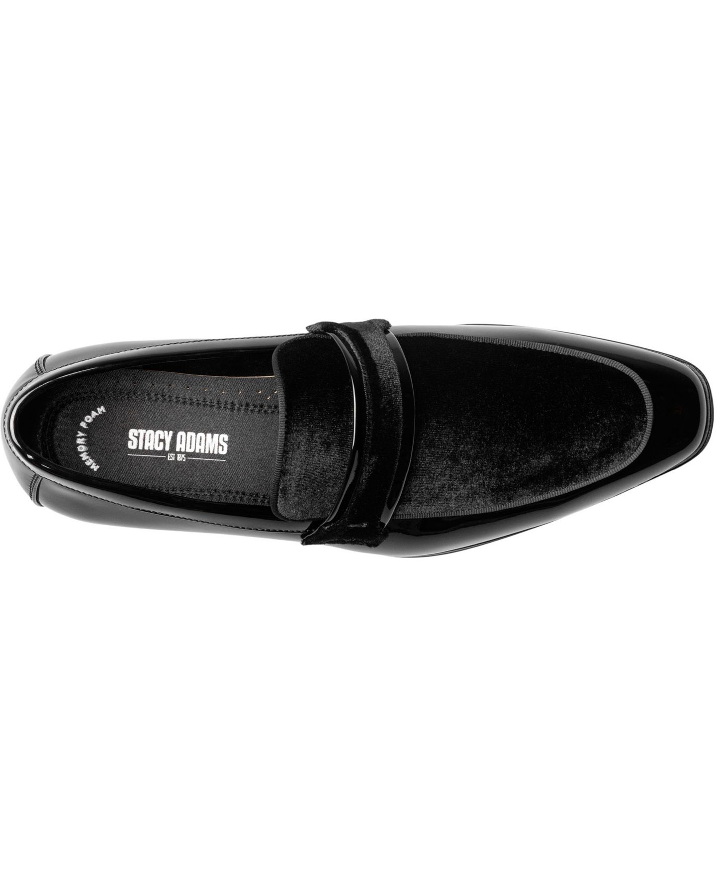 Мужские туфли Stacy Adams Spratley Moc-Toe Saddle Slip-On, цвет: Чёрный — фото 4