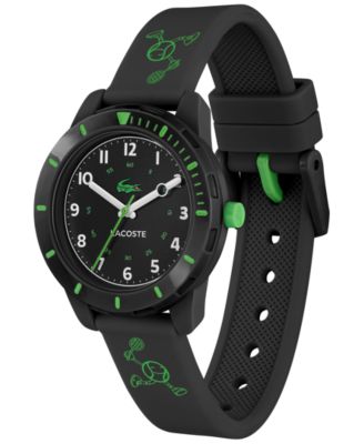 Kids Mini Tennis Black Silicone Strap Watch 34.5mm