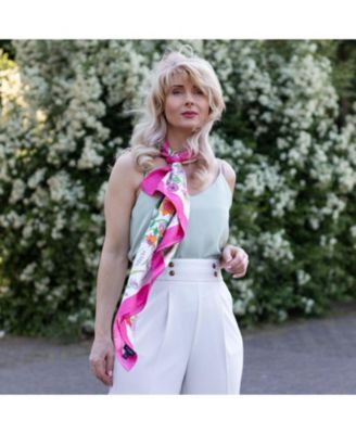 Flora - Hand Rolled Silk Foulard for Women