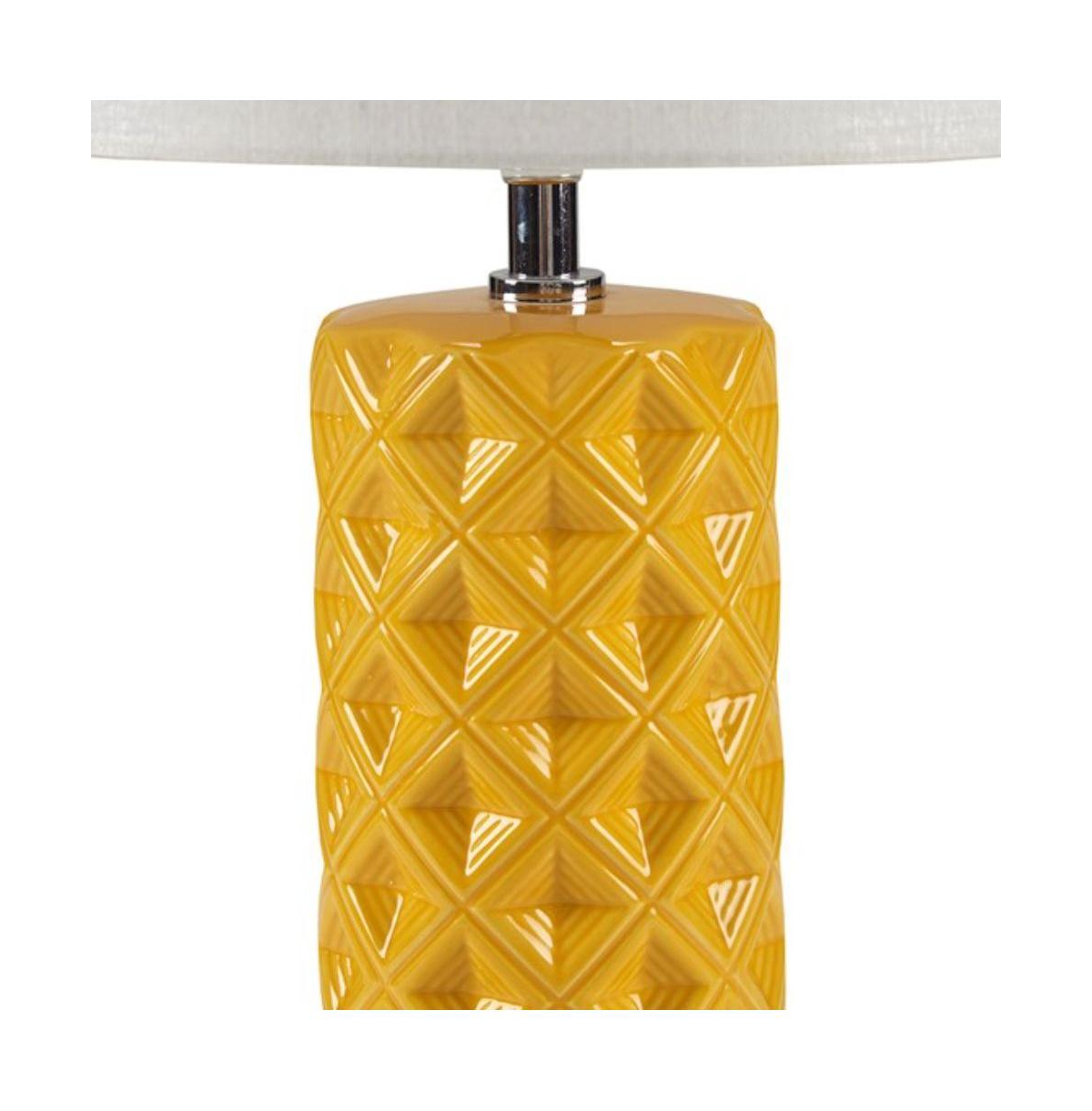 Home OutfittersTable Lamp, Great for Bedroom, Living Room, Modern/Contemporary - Yellow