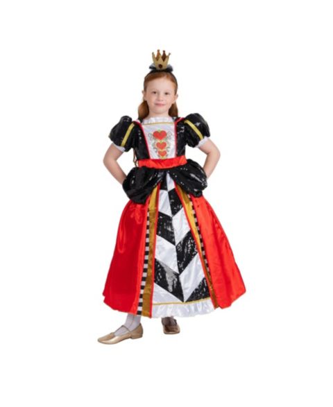 Детское платье Dress Up America Queen of Hearts Dress Costume - Girls