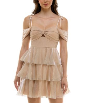 champagne fitted wedding dress Landscape Print Fit & Flare Midi Dress in Emerald