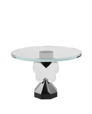 Crystal Butterfly Cake Plate, 9'' D