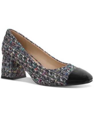 Tillyy Cap-Toe Block-Heel Pumps, Created for Macy's 