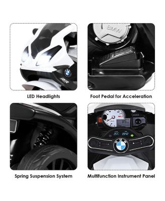 Kids Ride On Motorcycle BMW Licensed 6V Electric 3 Wheels Bicycle w/ Music&Light Red