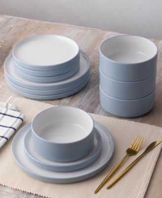 Colortex Stone 12-Pc. Dinnerware Set, Service for 4