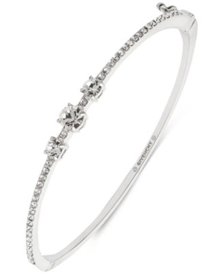Givenchy - Triple Crystal Stone Pav&eacute; Bangle Bracelet