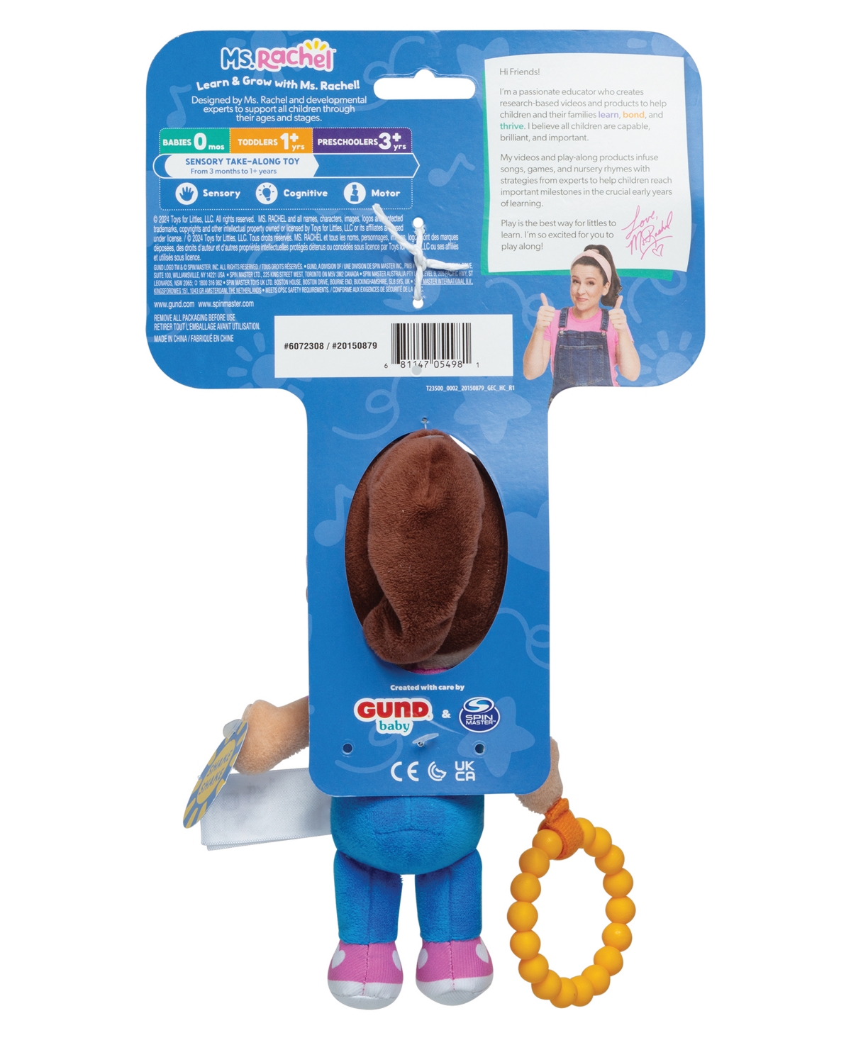 Ms. Rachel Official Sensory Take-along Toy In Multi Color