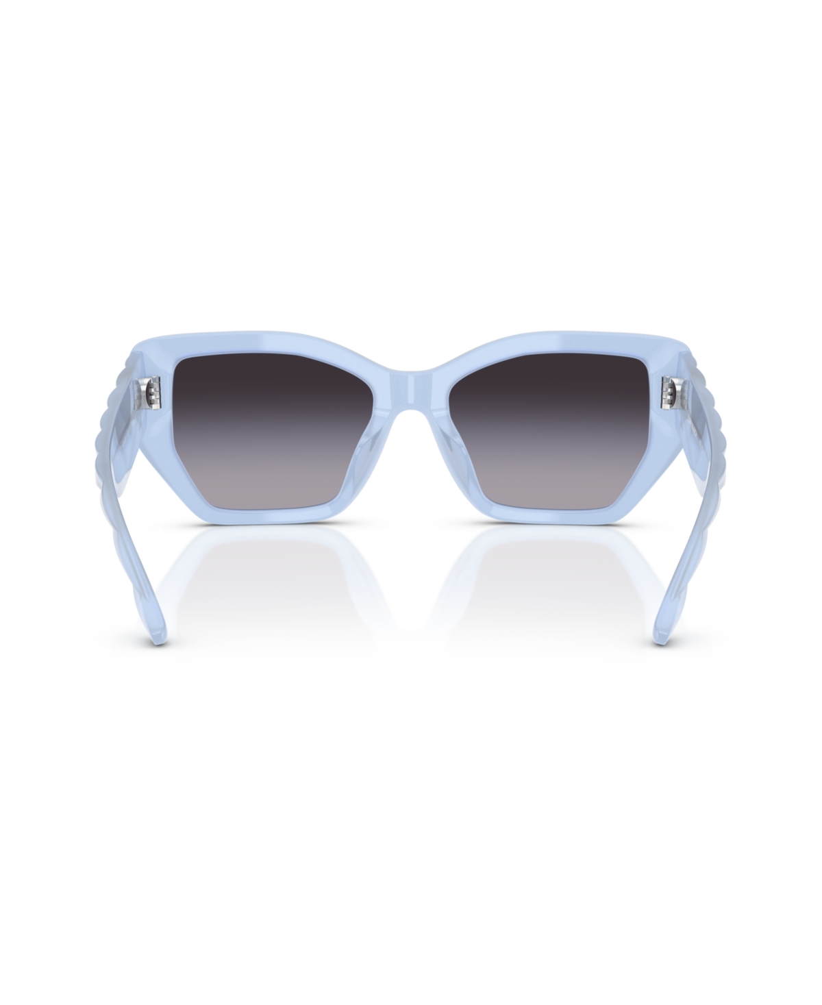 Tory Burch Geometric Sunglasses, 53mm In Milky Light Blue Gradient