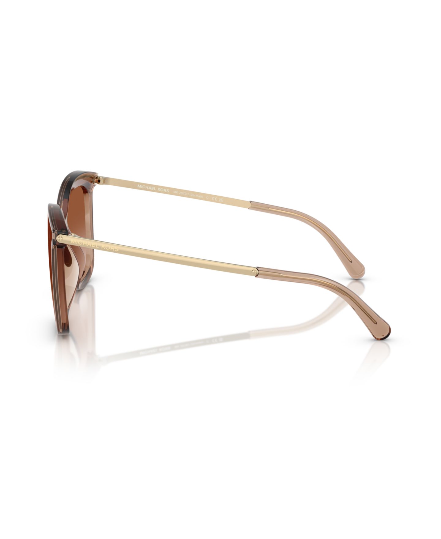 Женские солнцезащитные очки Michael Kors Sunglasses, MK2079U, цвет: Коричневый прозрачный — фото 3