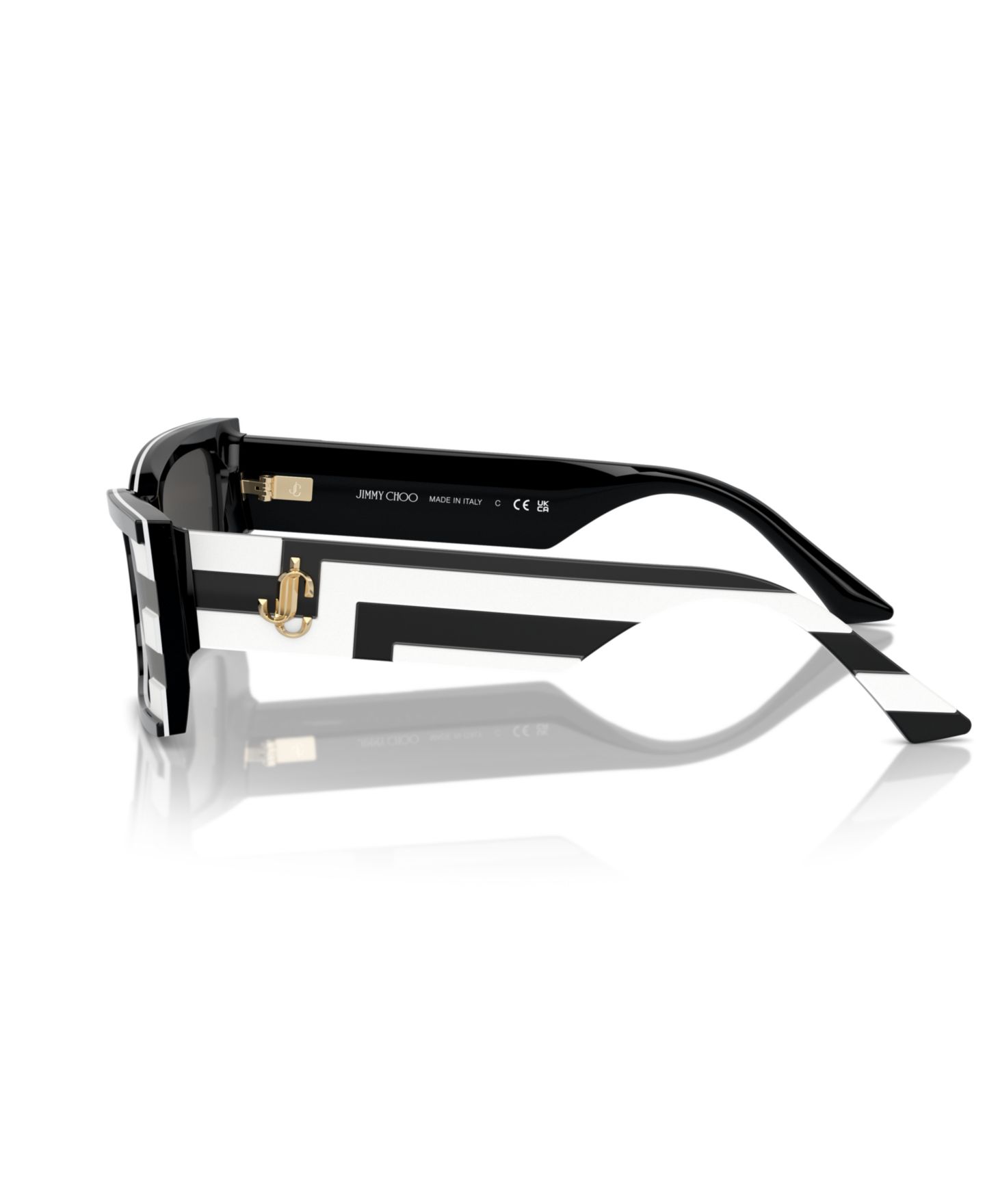 Женские солнцезащитные очки Jimmy Choo Sunglasses, JC5009, цвет: Чёрный / Белый — фото 8