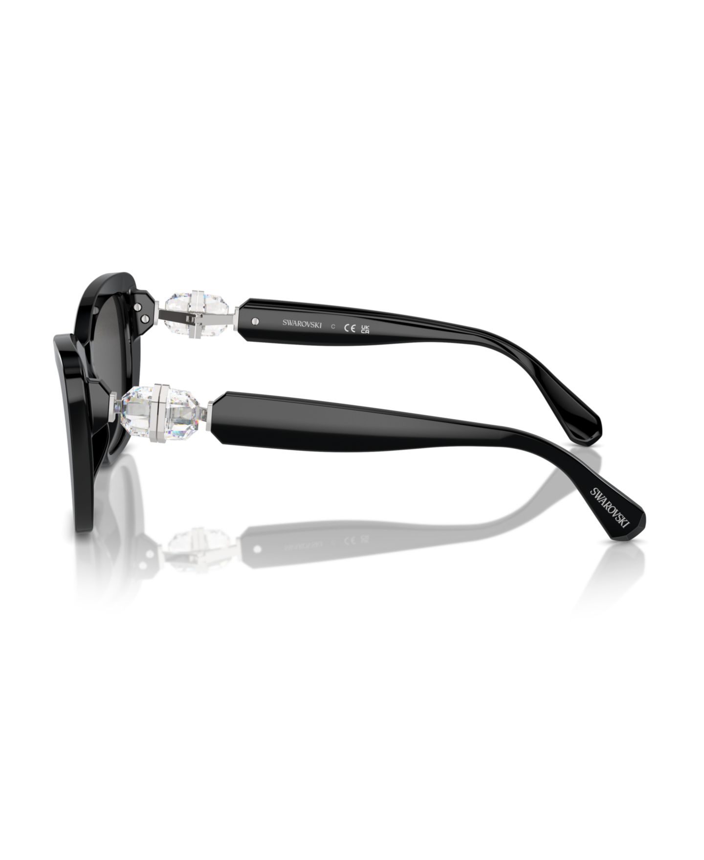 Женские солнцезащитные очки Swarovski Sunglasses SK6018, цвет: Чёрный — фото 3