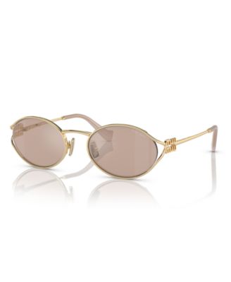 Women's Oval Metal Sunglasses, MU52YS