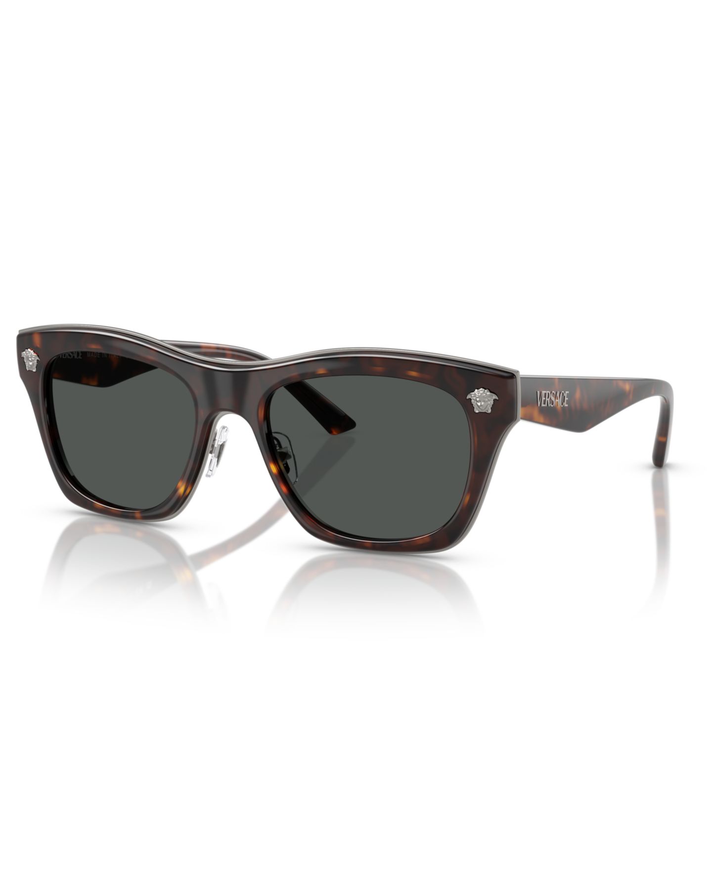Солнцезащитные очки Versace Unisex Round Sunglasses, VE2272, цвет: Гавана — фото 1