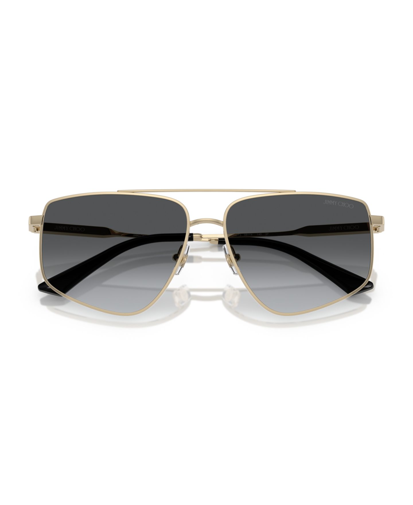 Женские солнцезащитные очки Jimmy Choo Polarized Sunglasses, JC4011, цвет: Бледный золотой — фото 5