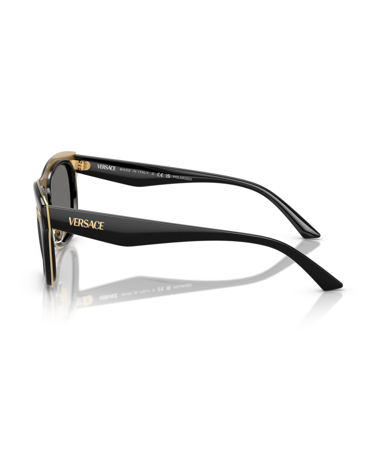Versace Unisex Polarized Sunglasses Ve2272 In Black