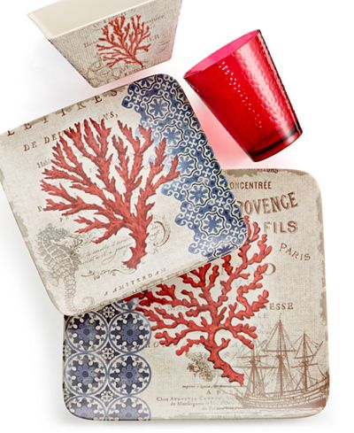 Certified International Red Coral Dinnerware Collection