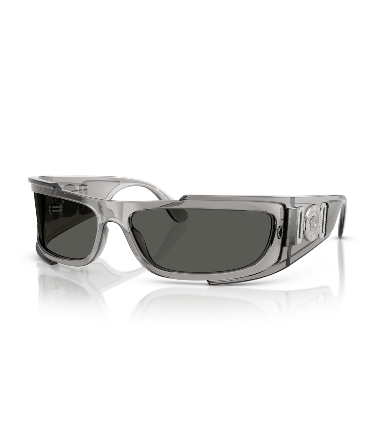 Versace Man Sunglasses Ve4446 In Gray Transparent