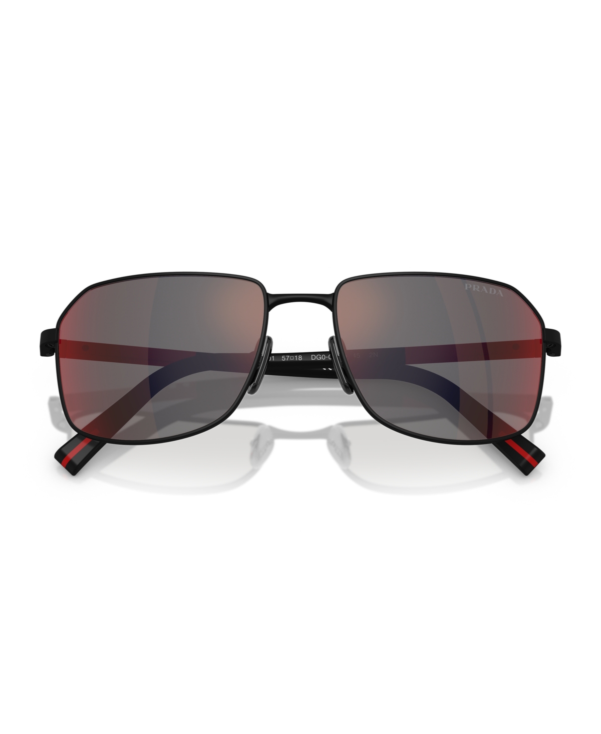Prada Linea Rossa Man Sunglass Ps A51s In Rubber Black