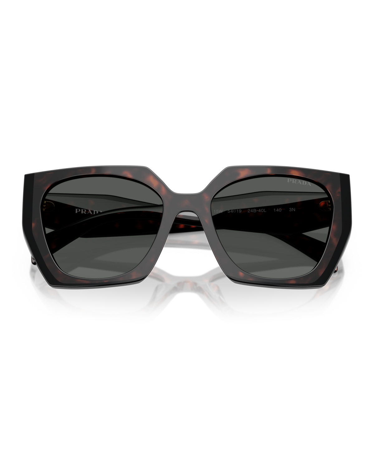 Prada Rectangle Sunglasses, 54mm In Root,black