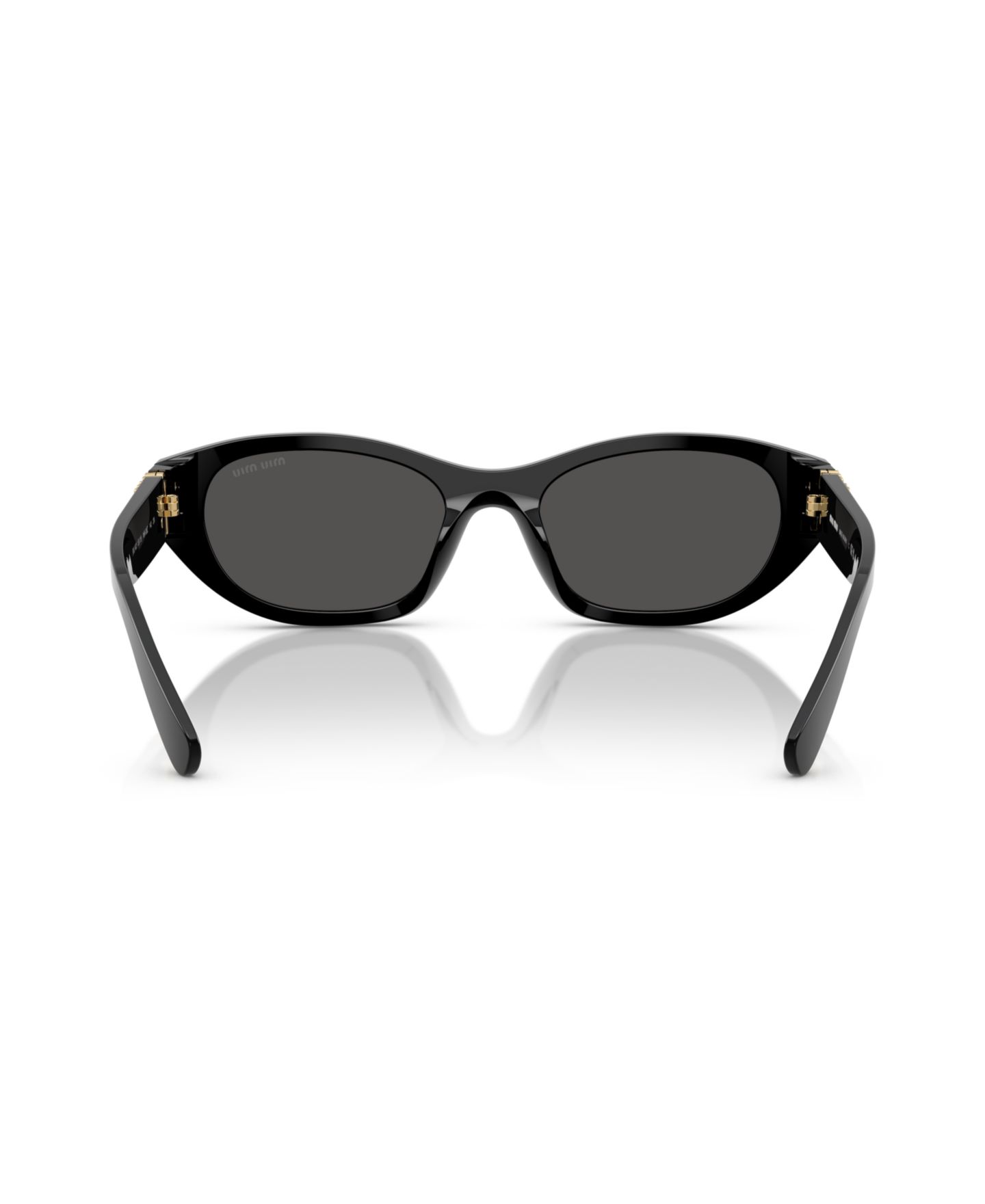 Женские солнцезащитные очки MIU MIU Sunglasses MU A03S, цвет: Чёрный — фото 2