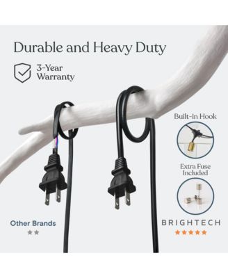 Outdoor Plug-In 48ft Weatherproof LED String Lights, Gold Hardware & Heavy Duty Cord