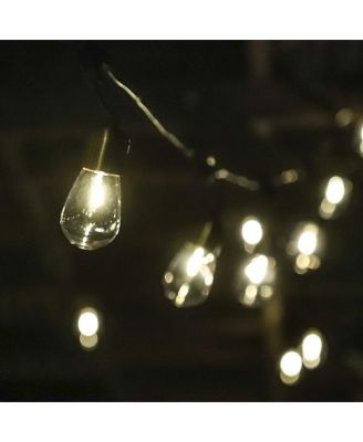 Outdoor Plug-In 48ft Weatherproof LED String Lights, Gold Hardware & Heavy Duty Cord