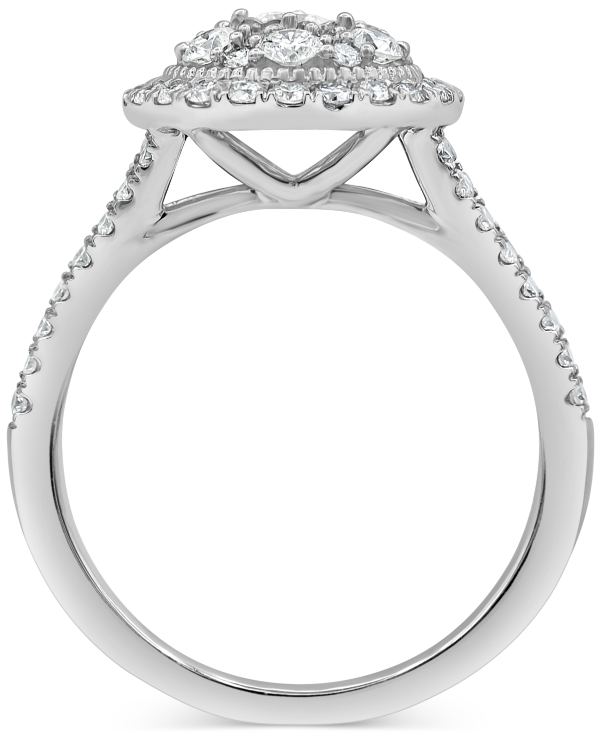 Diamond Multi Halo Engagement Ring (1 ct. t.w.) in 14k- White Gold