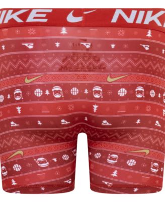 Boys' 8-20 Dri-FIT Color Holiday Briefs Underwear, 5-Pack