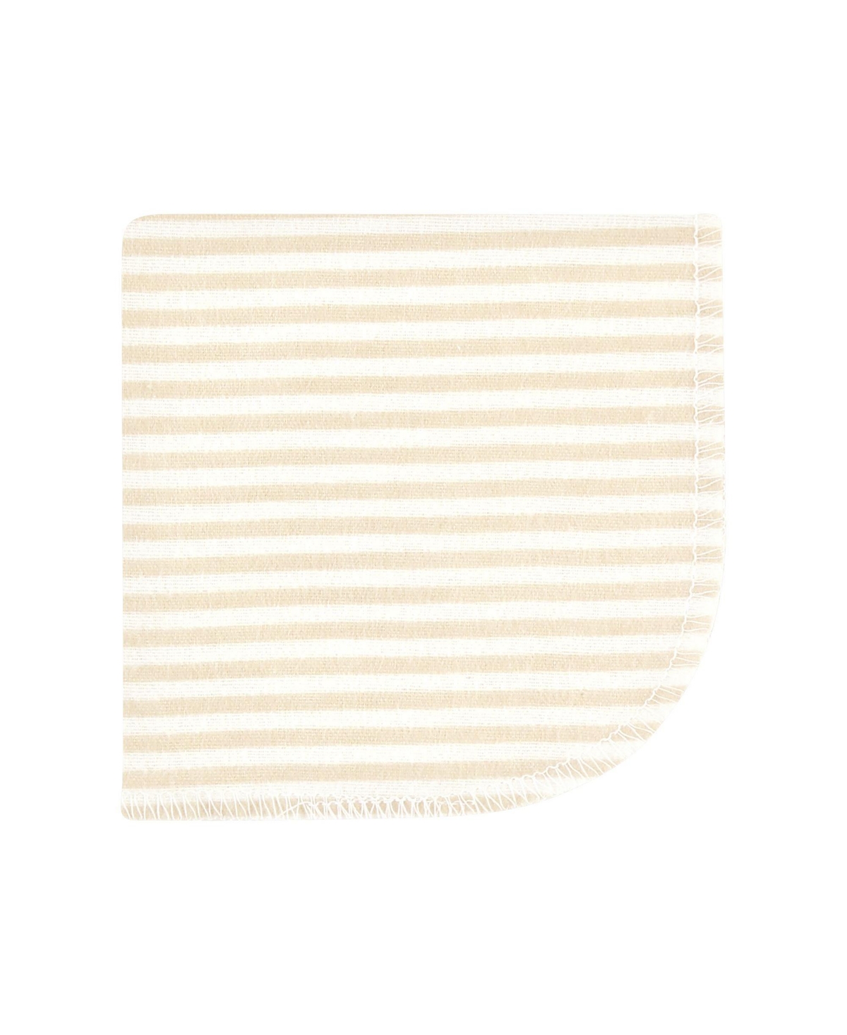 Hudson Baby Flannel Cotton Washcloths, Brown Bear 12 Pack, One Size - Going on safari 12pk