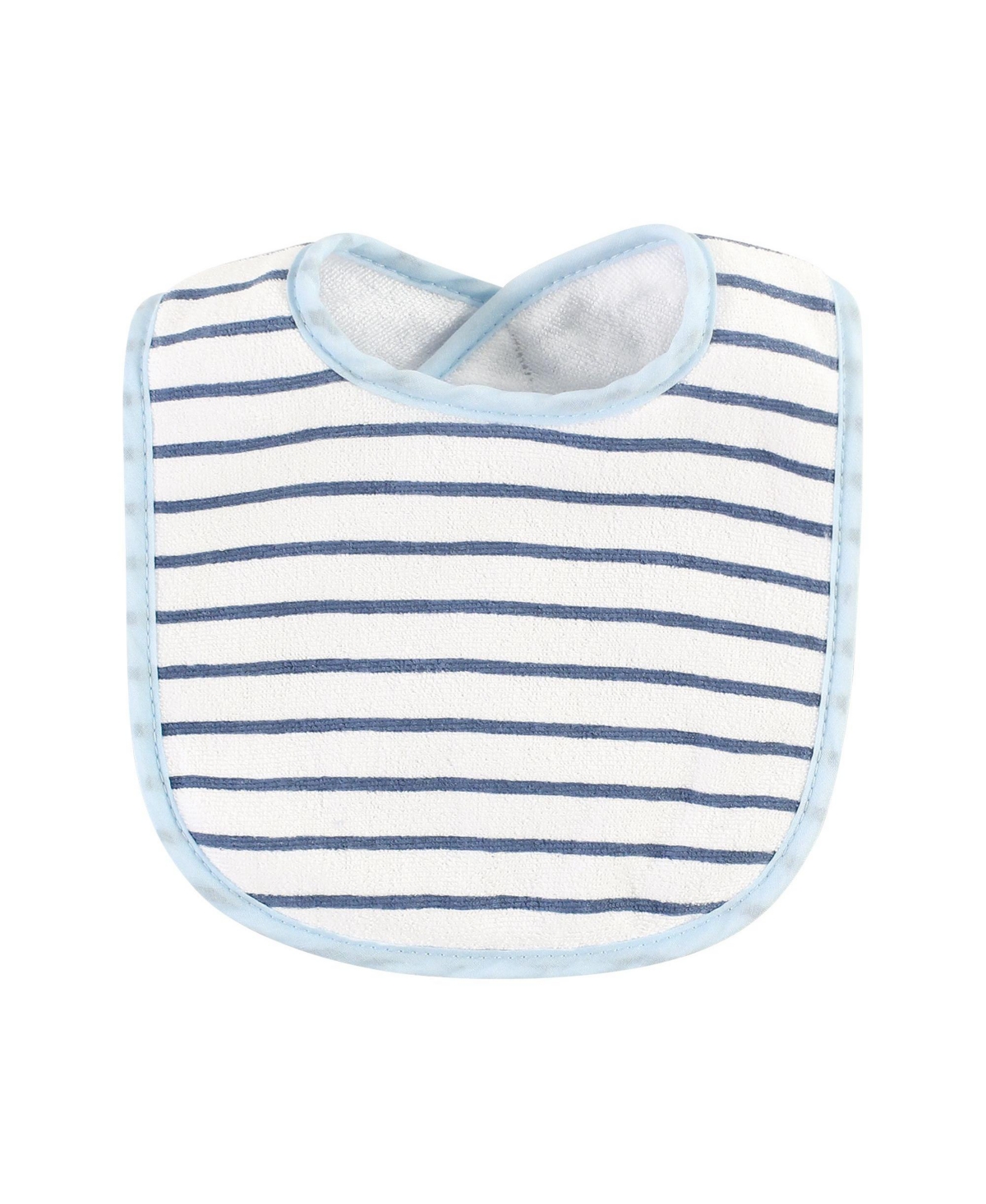 Hudson Baby Infant Boy Fiber Filled Drooler Bibs 3pk, I Love Mommy Lt. Blue, One