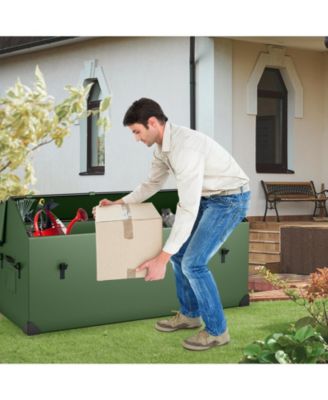 Waterproof Outdoor Storage Box with Ventilated Window  Adjustable Snap