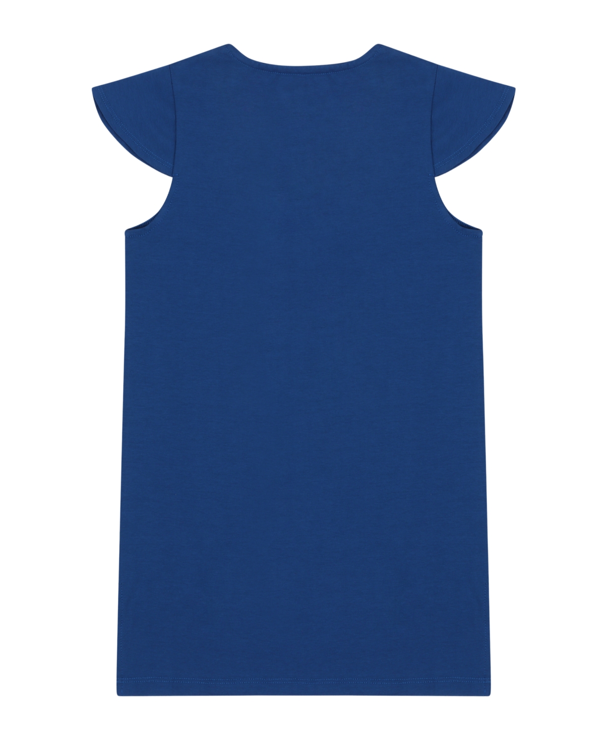 Mixed Up Clothing Girls Flutter Sleeve V-Neck Embroidered Tunic Top and Cozy Elephant Print Shorts, 2-Piece Set -Jacquard Stripe